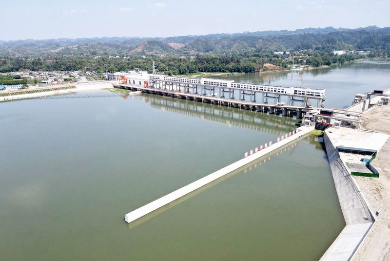 青神岷江虎渡溪航電樞紐主體工程完工