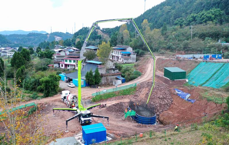 亭子口灌區(qū)一期工程項(xiàng)目I標(biāo)段首座空心墩開(kāi)始澆筑